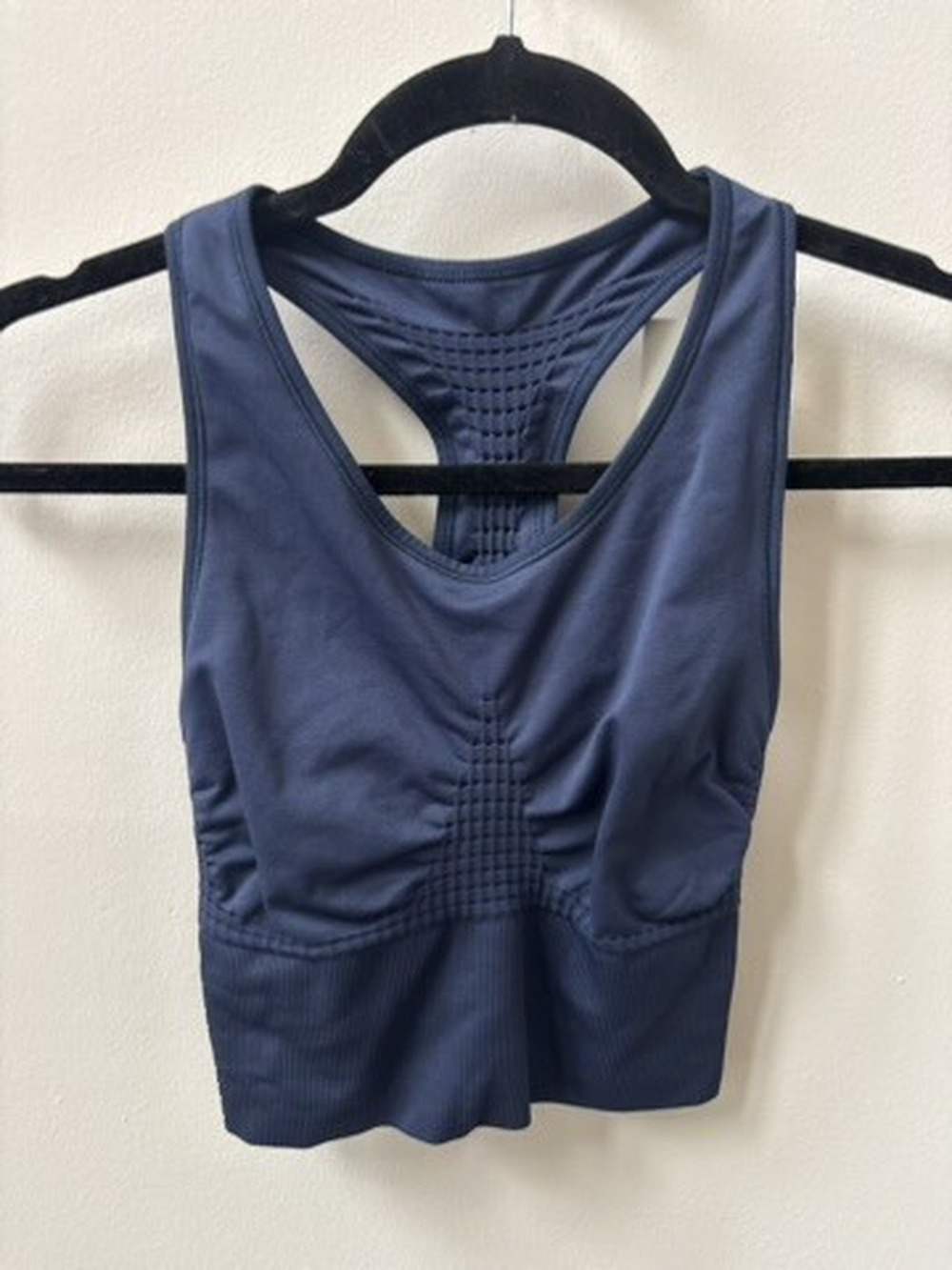Sweaty Betty Navy Stamina Longline Sports Bra Size Small - Picture 1 of 4